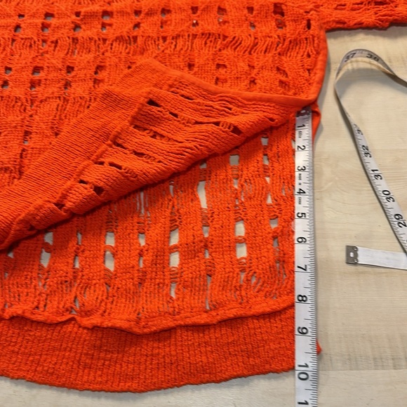 Anthropology MOTH hollow out hi/low sweater. Colorful & cute wardrobe addition - Picture 8 of 8